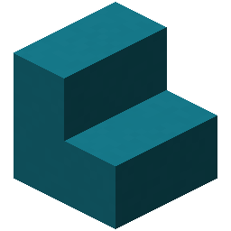Cyan Concrete Stairs