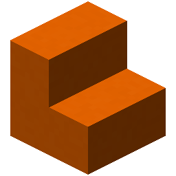 Orange Concrete Stairs